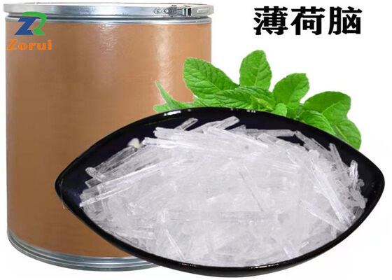 Harga yang bagus Mentol Crystal Peppermint Camphor 2216-51-5 99% Ekstrak Peppermint CAS 89-78-1 on line