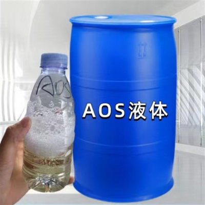 Harga yang bagus CAS 68439-57-6 Surfactant Natrium Alpha Olefin Sulfonate AOS Cairan on line