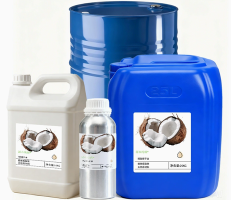 Harga yang bagus Minyak kelapa murni 100% dengan kandungan asam laurat yang tinggi, stabilitas oksidatif yang sangat baik, dan sifat pelembab yang unggul on line