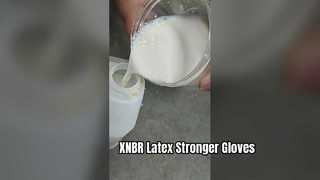 CBNL Carboxylated Butadiene Nitrile Latex XNBR Latex Untuk Sarung Tangan Pelindung dan Karet XNBRL